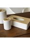 Woven Texture Tissue Box with Slotted Lift-Off Lid, Rectangular Tissue Holder for Loose Tissues - 7