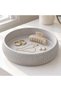 Ribbed Catch-All Bowl 17.6 cm, Round Japandi Decorative Dish for Keys, Jewelry and Trinkets - 3