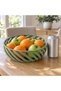 Spiral Lattice Decorative Bowl, 23 cm Modern Geometric Centerpiece for Dining Table, Sage Green - 2