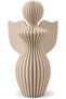 Modern Angel Figurine 13 cm, Ribbed Minimalist Guardian Angel Statue, Sympathy and Remembrance Gift
