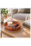 Wave Scalloped Valet Tray, Minimalist Catch-All Tray for Keys, Jewelry, Entryway, Terracotta - 3