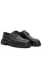 Genuine Floter Leather Black EVA Sole Casual Men's Shoes - E2500 - 2