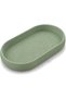 Eyeglasses Tray, Oval Sunglasses and Glasses Holder Dish with Textured Non-Slip Base, Sage Green