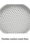 Round EDC Valet Tray with Flexible Cushion Mesh Floor, Entryway Bedside Organiser, 17.7 cm, Marble - 4