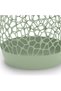 Geometric Plant Pot Cover, Large Openwork Cachepot for Orchids and Nursery Pots, Sage Green - 2