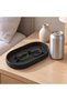 Eyeglasses Tray, Oval Sunglasses and Glasses Holder Dish with Textured Non-Slip Base, Black - 2