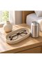 Eyeglasses Tray, Oval Sunglasses and Glasses Holder Dish with Textured Non-Slip Base, Beige - 2