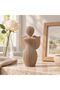 Modern Angel Figurine 13 cm, Ribbed Minimalist Guardian Angel Statue, Sympathy and Remembrance Gift - 4