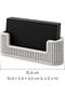 Ribbed Business Card Holder for Desk, Minimalist Card Display Stand for Office and Reception - 6