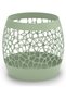 Geometric Plant Pot Cover, Large Openwork Cachepot for Orchids and Nursery Pots, Sage Green