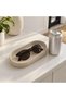 Eyeglasses Tray, Oval Sunglasses and Glasses Holder Dish with Textured Non-Slip Base, Beige - 4
