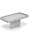 Sofa Tray Organizer with Anti-Tip Fin, Couch Cushion Table for Drinks, Remote and Phone