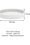 Round EDC Valet Tray with Flexible Cushion Mesh Floor, Entryway Bedside Organiser, 17.7 cm, White - 3