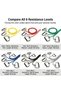 Professional Resistance Tubing with Hard PVC Handles, Latex Exercise Tube for Strength Training, Stretching, Flexibility and Rehabilitation, 48 or 50 Inch, Multiple Resistance Levels - 2