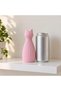 Ribbed Cat Statue 12.4 cm, Modern Minimal Cat Sculpture with Pointed Ears, Shelf and Desk Decor - 2