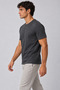 Men's 100% Cotton Crew Neck Regular Fit Basic T-Shirt, Anthracite - 3
