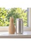 Ribbed Cat Statue 12.4 cm, Modern Minimal Cat Sculpture with Pointed Ears, Shelf and Desk Decor - 4