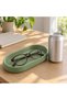 Eyeglasses Tray, Oval Sunglasses and Glasses Holder Dish with Textured Non-Slip Base, Sage Green - 3