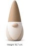 Minimalist Gnome Figurine 18.7 cm, Tan Hat - 2