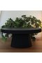 Ribbed Pedestal Tray with Hidden Twist-Lock Compartment 24 cm, Beige - 7
