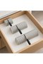 In-Drawer Knife Organiser Set of 3, Knife Holder for Chef, Utility and Paring Knives, Marble - 2