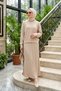 Rayon Fabric Basic Knit Skirt Set 702 Beige - 4