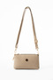 Women's Mini Shoulder Bag and Crossbody Bag, Soft, Casual, with 3 Zippered Compartments