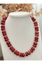 Cylinder-shaped beaded necklace—trendy necklace - 2