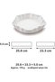 Wave Scalloped Valet Tray, Minimalist Catch-All Tray for Keys, Jewelry, Entryway, White - 6