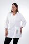 Women's Plus-Size Pocketed, Rhinestone-Embellished, Zippered-Front Shirt - 8