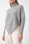 Fisherman's Collar Diagonal-Striped Sweater - 3