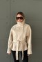 Stand-Up Collar Suede Jacket