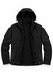 Men's Waterproof Jacket with Fleece Lining and Detachable Hood - Black - 3