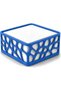 Napkin Holder for Table, Modern Organic Pattern Square Serviette Holder, Cafe and Restaurant, Blue