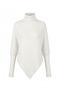 Fisherman's Collar Diagonal-Striped Sweater