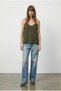 Strap v-neck blouse - 2