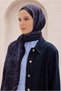 Fresh Lena Shawl - 1724-08 Navy Purple - 2