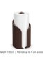 Ribbed Paper Towel Holder Stand, Modern Freestanding Kitchen Roll Holder for Countertop, Brown - 2