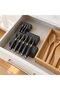 In-Drawer Knife Organiser Set of 3, Knife Holder for Chef, Utility and Paring Knives, 12.2 cm, Black - 2