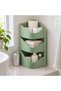 Stackable Corner Organizer, Kitchen and Office, Toilet Roll, Spice and Skincare Holder, Sage Green - 4