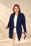 Women's Shawl Collar, Pocket Detail, Knitted Detail, Plus-Size, Stretch Fabric Viscose Knit Cardigan