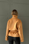 Stand-Up Collar Suede Jacket - 2