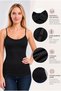 Women's 1211 Fine-Adjustable Strap Cotton-Lined Basic Tank Top - 3
