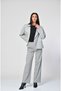 Men's Double-Breasted Blazer with Wrap Closure - Gray-Gray - XS/S - 7