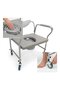 60cm Wide Base Mobile Bathroom Chair - 2