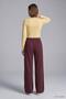 Pants with Pockets and Wide Legs 3077A Plum - 3