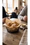 Luxury Thermoplastic-Coated Round Metal Serving Basket for Cafes and Restaurants—Potato and Bread Serving Bowl and Plate - 2