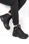 Black Nubuck Genuine Leather Lace-Up Boot with Non-Slip Sole and Waterproof Construction for Men's Outdoor Boots M1461