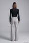 Pants with Pockets and Wide Legs 3077A Gray - 3