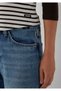 Brown Striped T-Shirt with Raglan Sleeves 1620083-A6658 - 8